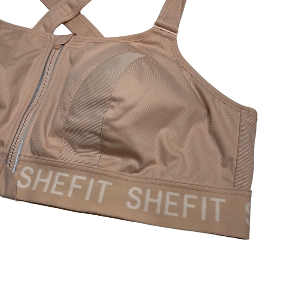 SHEFIT Ultimate Sports Bra Beige Tan High Impact Adjustable 4Luxe 4XL - Picture 2 of 8
